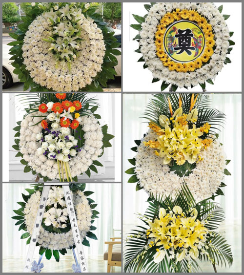 广东梅州市五华县转水镇青西村花圈速递
